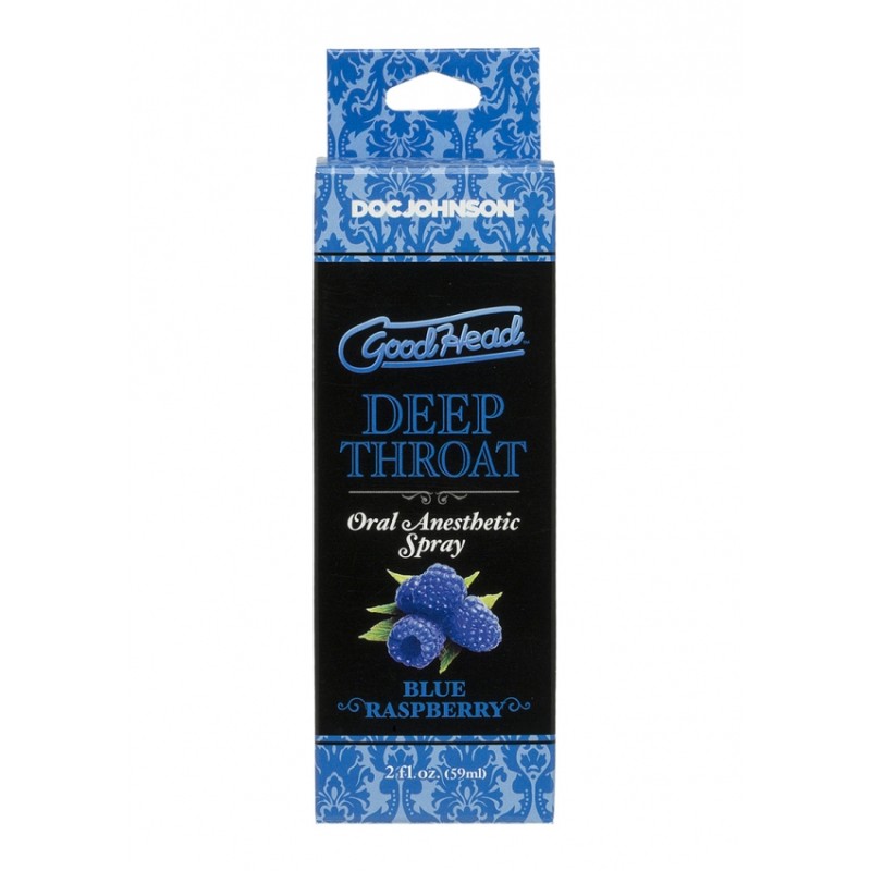 Doc Johnson, Deep, Throat, Spray, Raspberry - 60 ml