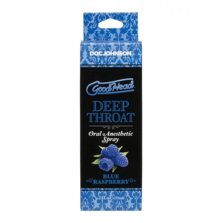 Doc Johnson, Deep, Throat, Spray, Raspberry - 60 ml