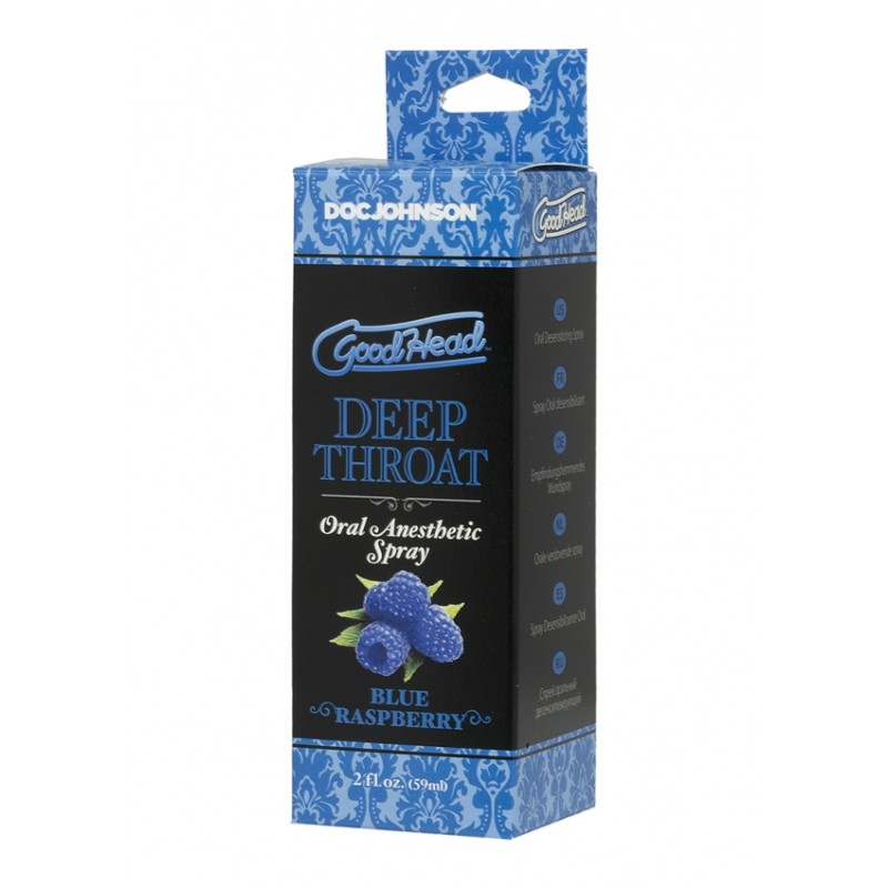 Doc Johnson, Deep, Throat, Spray, Raspberry - 60 ml