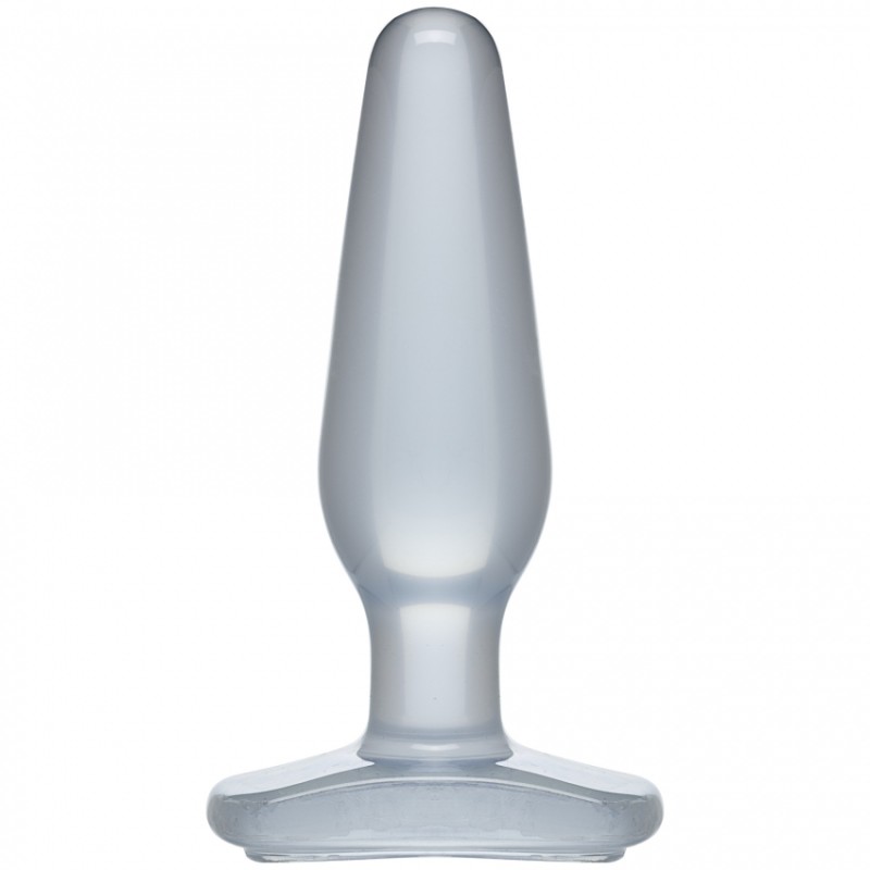 Doc Johnson, Crystal Jelies, Medium, Butt Plug, Clear
