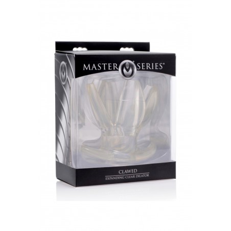 Master Series, Claw, Expanding, Anal, Dilator, Clear