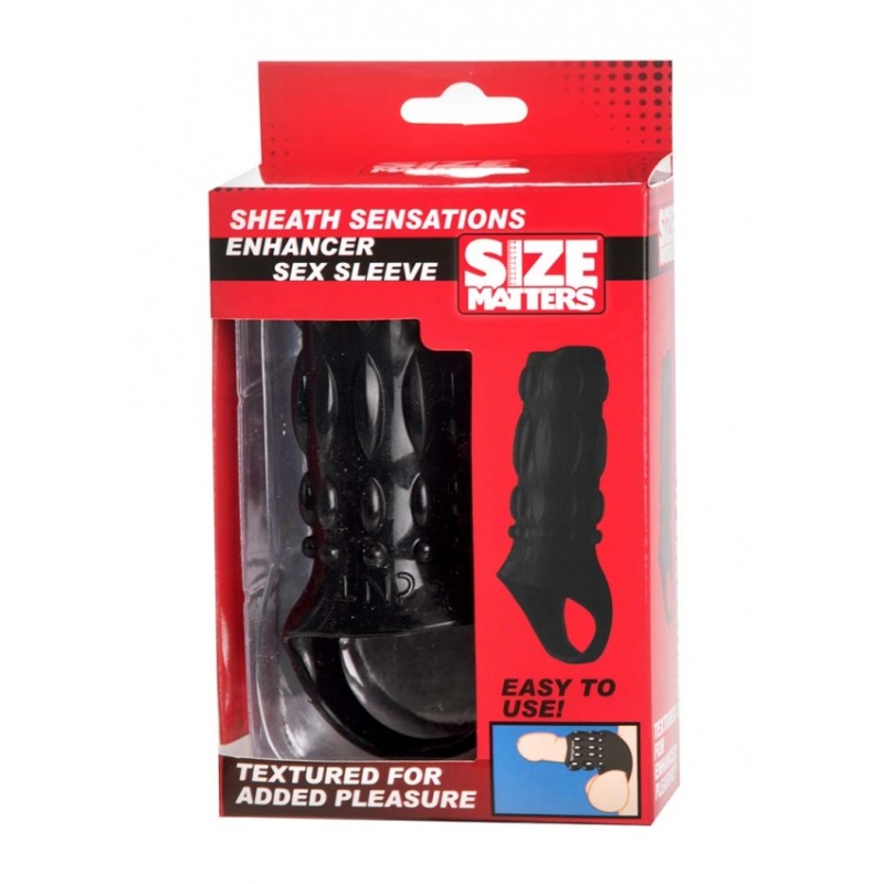 Size Matters, Enhancer, Sex Sleeve, Black
