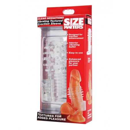 Size Matters, Vibrating, Textured, Erection, Sleeve