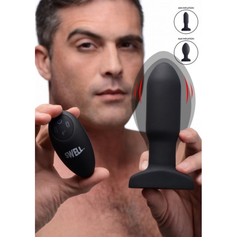 10X Inflatable + Vibrating Missile Silicone Anal Plug