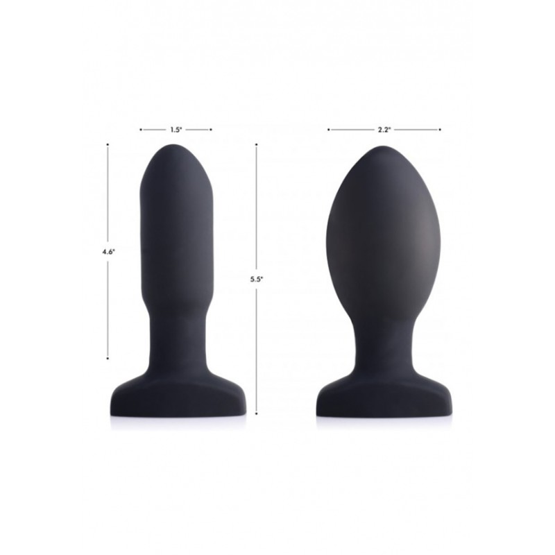 10X Inflatable + Vibrating Missile Silicone Anal Plug