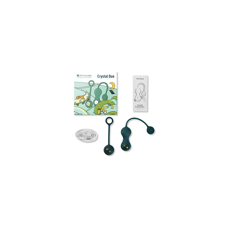 Magic Motion, Crystal Duo Smart Kegel Vibrator With Weight Set