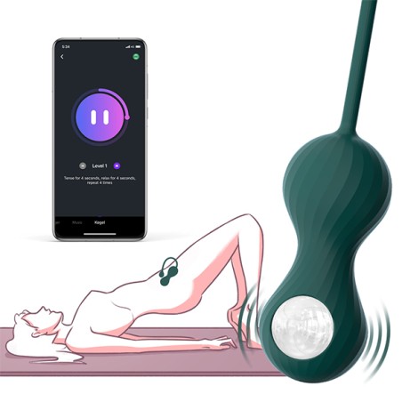 Magic Motion, Crystal Duo Smart Kegel Vibrator With Weight Set