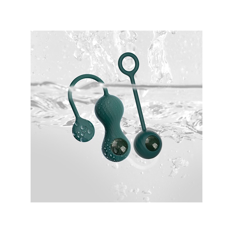 Magic Motion, Crystal Duo Smart Kegel Vibrator With Weight Set