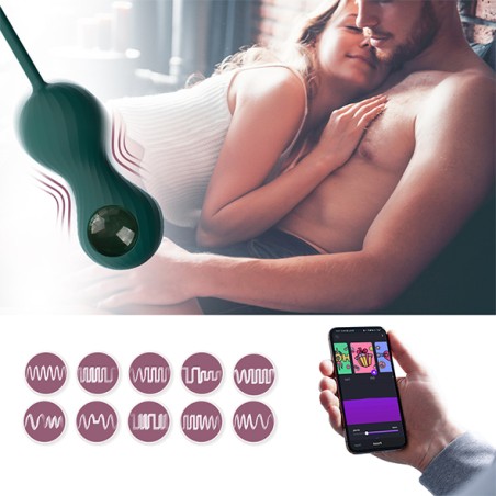 Magic Motion, Crystal Duo Smart Kegel Vibrator With Weight Set
