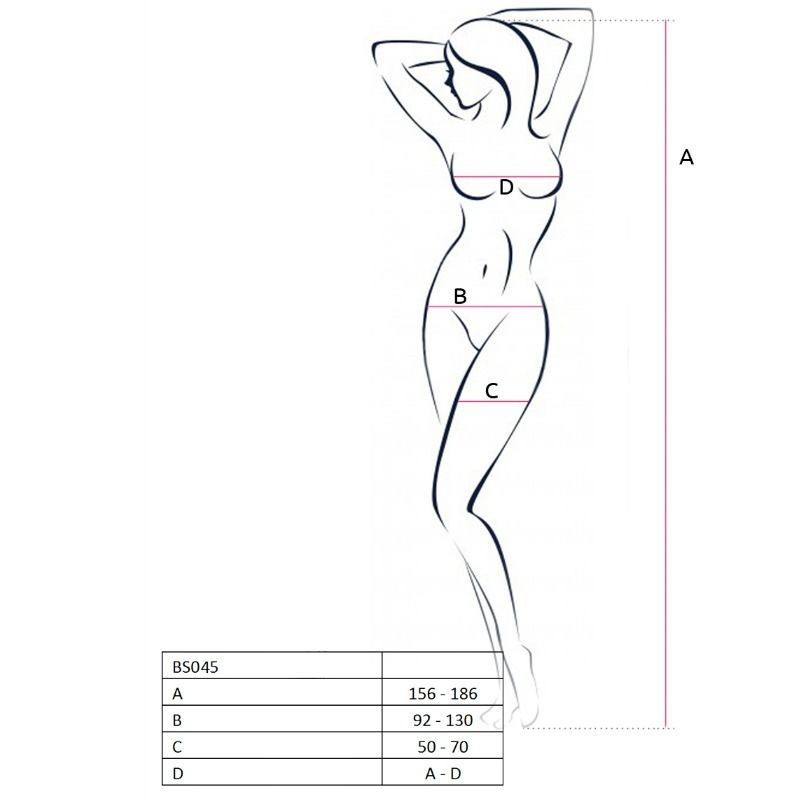 Passion Woman, Bodystocking, BS068, Black