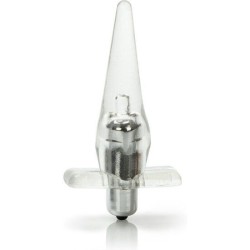 CALEX, Mini, Vibrating, Butt Plug, Clear