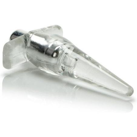 CALEX, Mini, Vibrating, Butt Plug, Clear