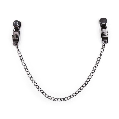 OHMAMA, Metal Nipple Clamps, With Chain, Black