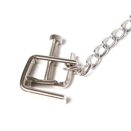 OHMAMA, Fetish, Metal, Screw, Nipple Clamps, With Chain