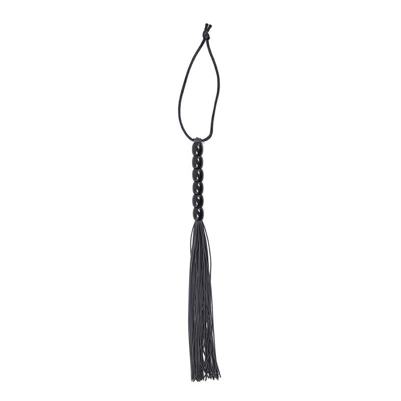 OHMAMA, Fetish, Silicone, Ribbed Handle, Flogger, 22cm