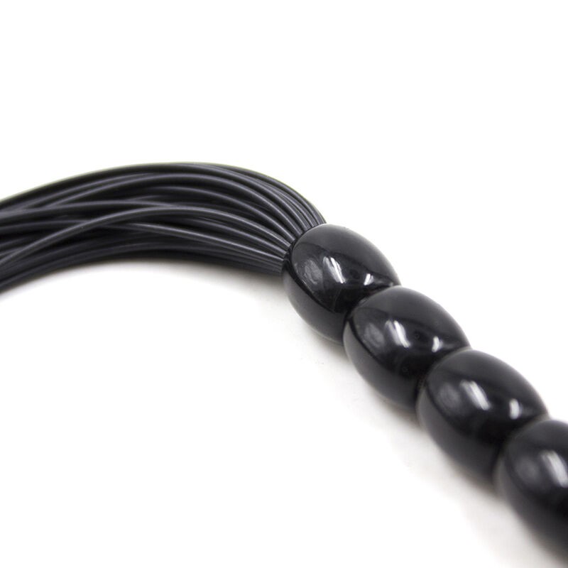 OHMAMA, Fetish, Silicone, Ribbed Handle, Flogger, 22cm