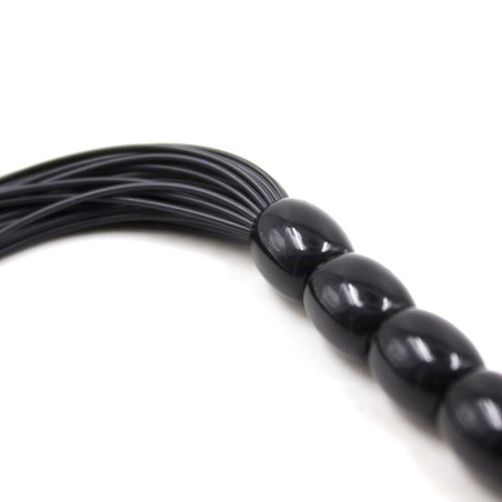 OHMAMA, Fetish, Silicone, Ribbed Handle, Flogger, 22cm