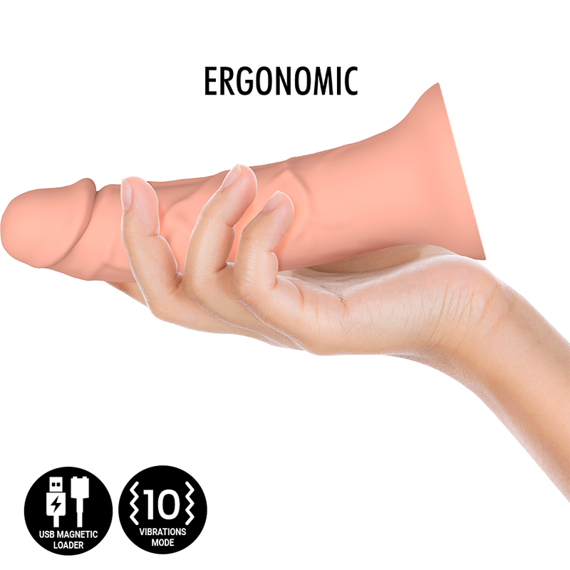 MYTHOLOGY, ASHER, Vibrating, Silicone Dildo, medium
