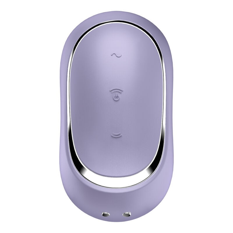 SATISFYER, PRO TO GO 2, Double Air, Pulse, Stimulator, & Vibrator, Purple