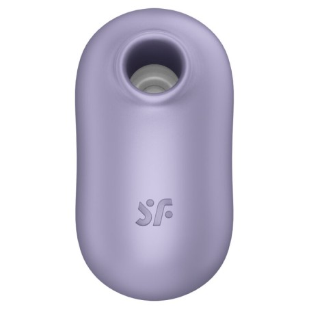 SATISFYER, PRO TO GO 2, Double Air, Pulse, Stimulator, & Vibrator, Purple