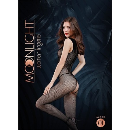 MOONLIGHT, Bodystocking, Model 01, Black