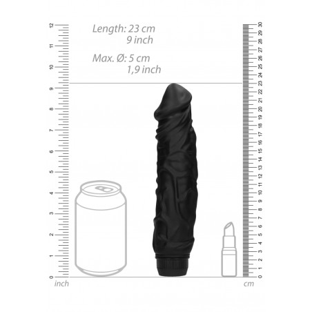 Realistic Multispeed, Vibrator, Black