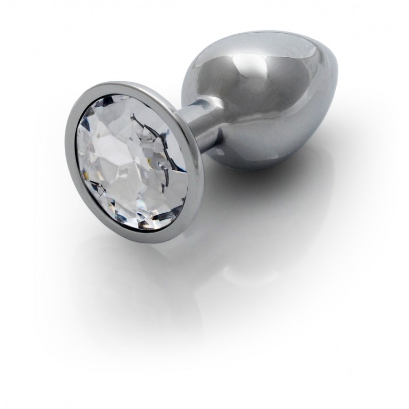 Στρογγυλή,  Μεταλλική, Σφήνα, Silver, Diamond , Small