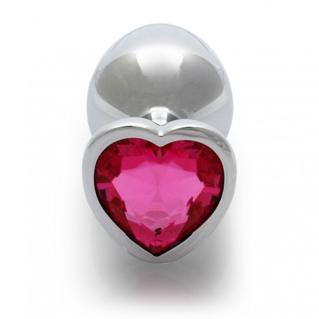 Μεταλλική, Σφήνα, Silver, Rubellite Pink, medium