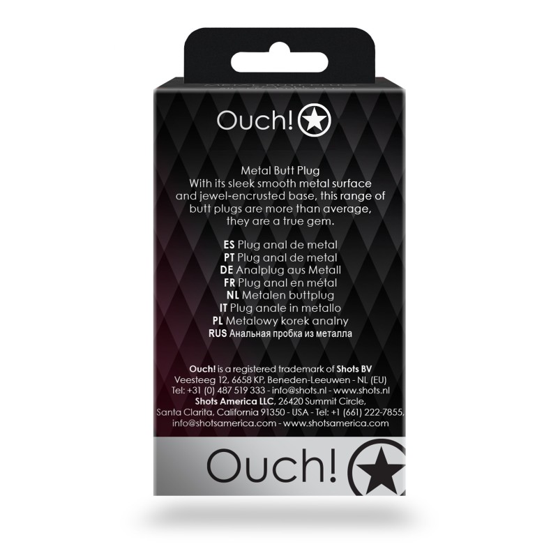 Μεταλλική, Σφήνα, Silver, Gold, Ruby Red, Small