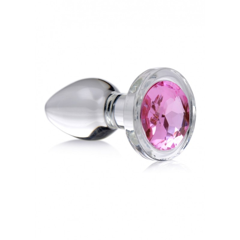 Pink Gem | Glass Anal Plug - Small