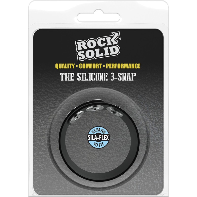 The Silicone, 3 Snap, Cock ring