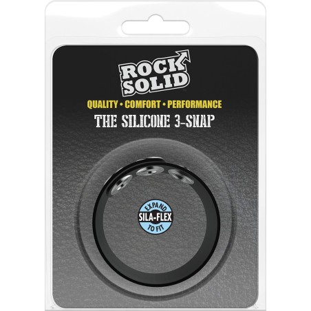 The Silicone, 3 Snap, Cock ring