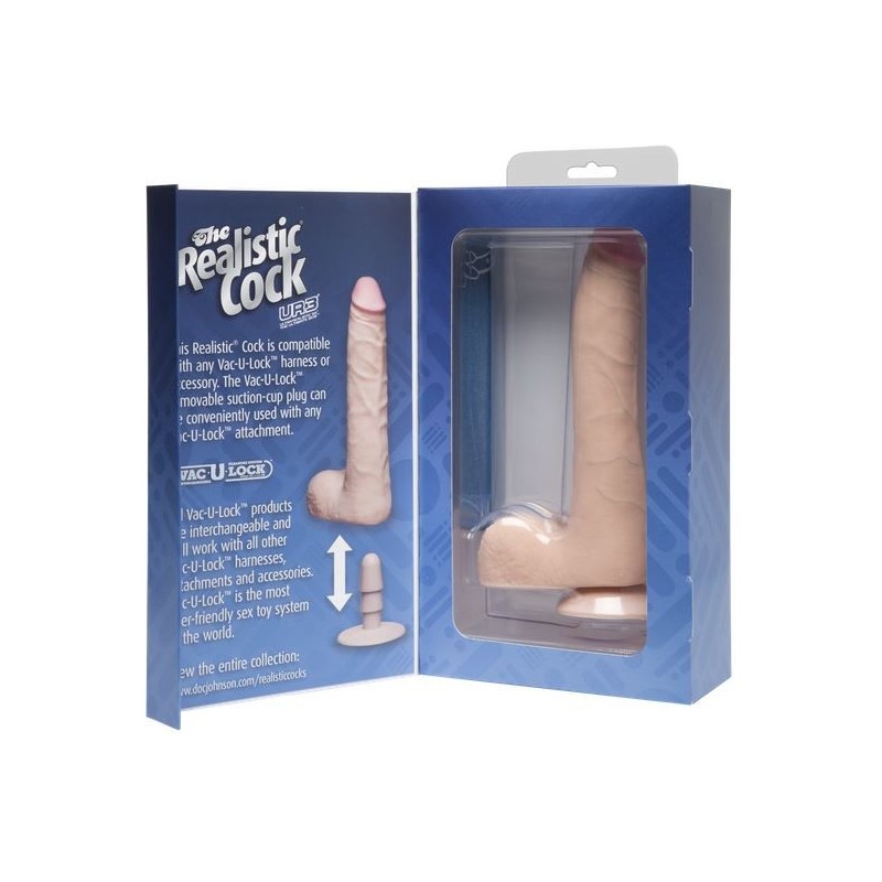 The Realistic Cock UR3 23cm Slim - Flesh