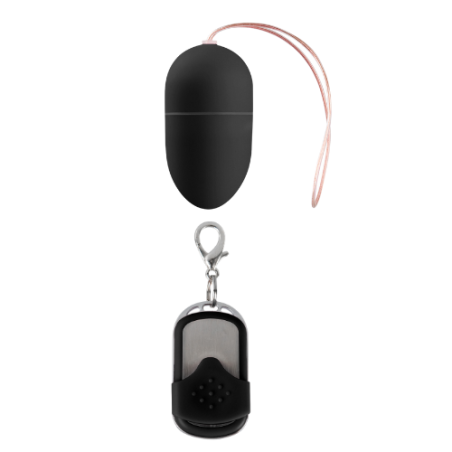 Vibrating Egg, 10 Speeds, Remote Control, Medium, Black