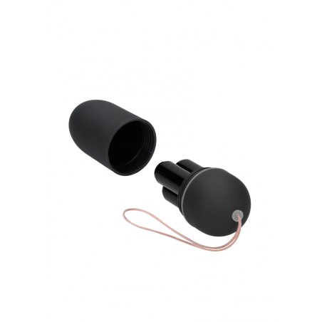 Vibrating Egg, 10 Speeds, Remote Control, large, Black