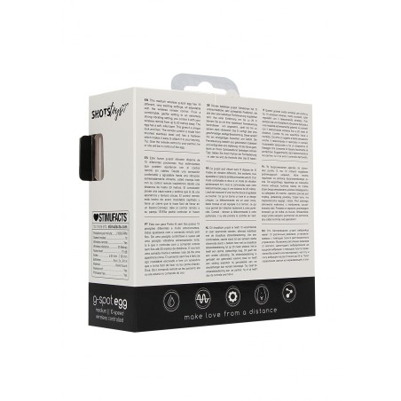 Wireless, Vibrating, G-Spot, Egg, Medium, Black