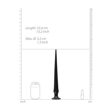 OUCH!, Ass Spike, Dildo, 34 cm, Black