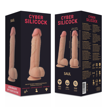 CYBER SILICOCK, SAUL, Ultra, Realistic, Soft, Liquid, Silicone, 21cm