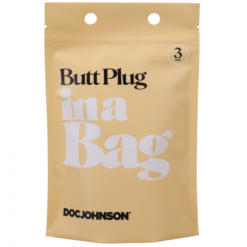 Doc Johnson, Silicone, Butt Plug, in a Bag, 8cm