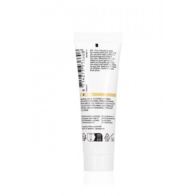 Fist it, Numbing Lubricant, 0.8 fl oz, 25 ml
