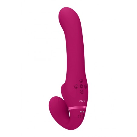 [BULK], VIVE, Ai, Διπλής Δόνησης, με Air Wave, Διεγερτή, Strapless Strapon