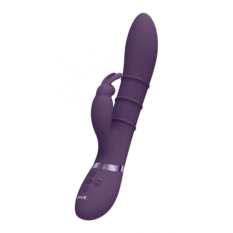 VIVE, Sora, Up & Down, Stimulating, Rings, Vibrating, G-Spot & Rabbit, purple
