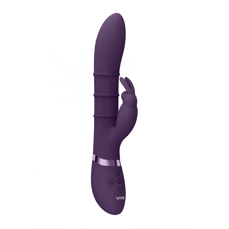 VIVE, Sora, G-Spot, και, Rabbit, δονητής, με Κινούμενα, Πάνω Κάτω, Δαχτυλίδια, μοβ