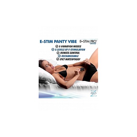 XR BRANDS, E-Stim, Panty, Vibe, with, Remote Control, Black