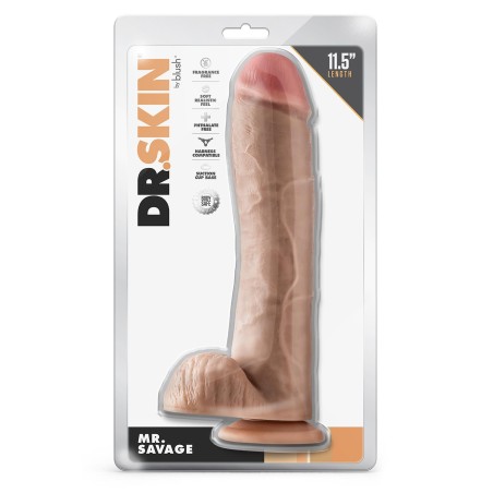 DR. SKIN, MR. SAVAGE, Realistic Dildo, With Balls, 28cm