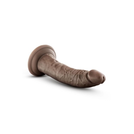 DR. SKIN, PLUS, POSABLE, DILDO WITH BALLS, 19cm, chocolate