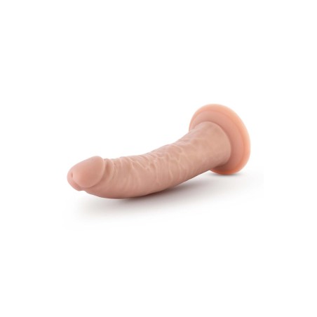 DR. SKIN, PLUS, POSABLE, DILDO WITH BALLS, 17cm, vanilla