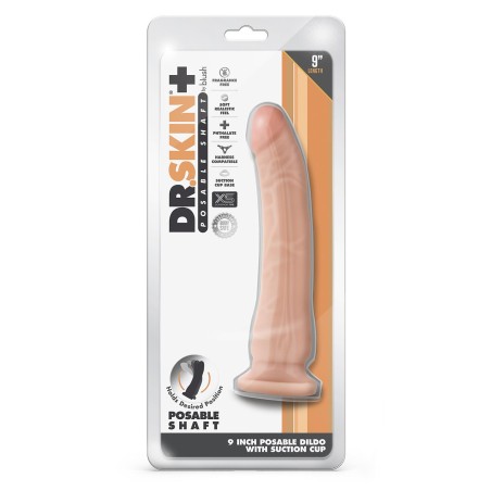 DR. SKIN, PLUS, POSABLE, DILDO, 23cm, vanilla