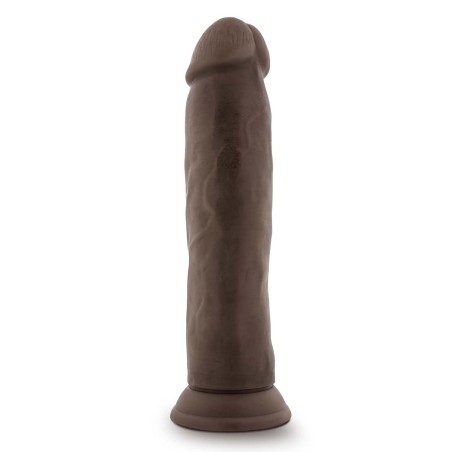 DR. SKIN, PLUS, POSABLE, THICK, DILDO, 23cm, CHOCOLATE