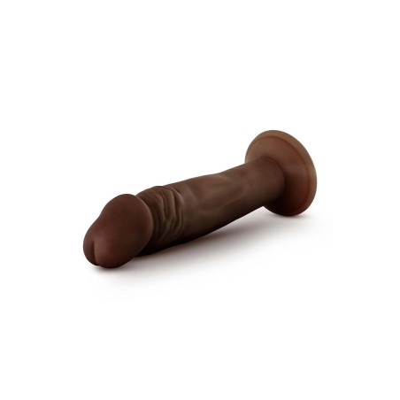 DR. SKIN, PLUS, POSABLE, DILDO, 15cm, CHOCOLATE